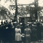 Oktober 1948 - Glockenweihe beim Rosenkranzfest: Ersatz für 2 Glocken, die 1942 abgeliefert werden mussten