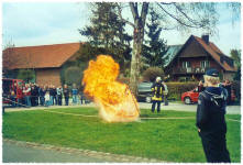 Demonstration einer Fettexplosion