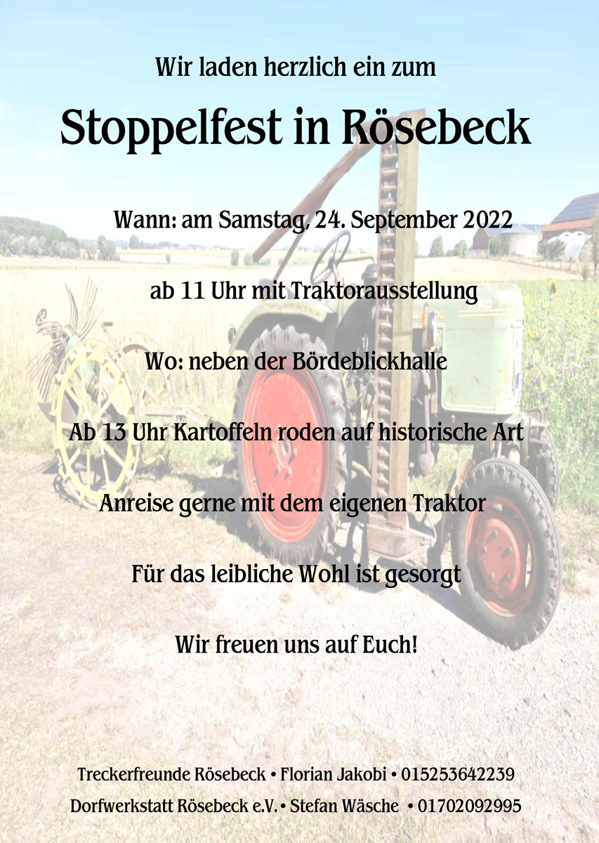 Stoppelfest in Rösebeck