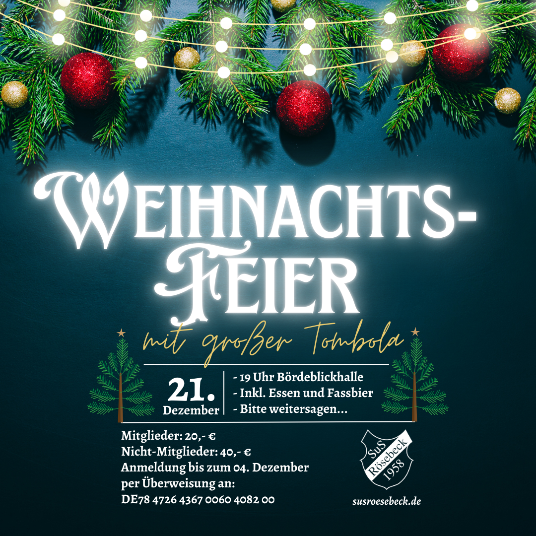 Weihnachtsfeier SuS